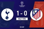 半场-热刺1-0马竞 卢克曼进球被吹穆阿尼头槌破僵维卡里奥献神扑